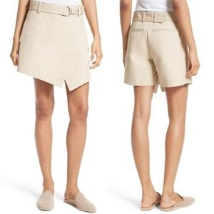 FRAME Denim Trench Wrap Skort Skirt Shorts…